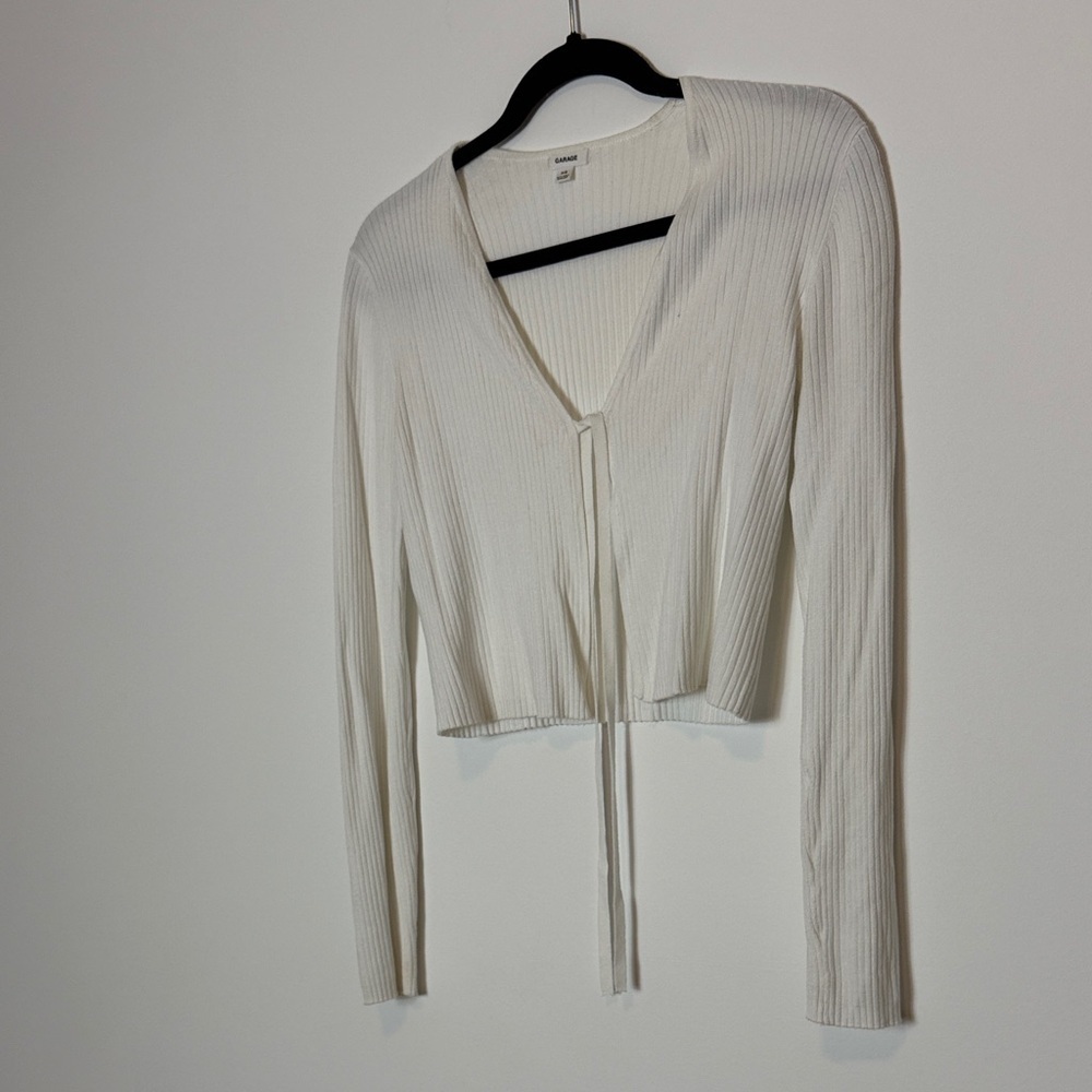 Garage cropped cardigan